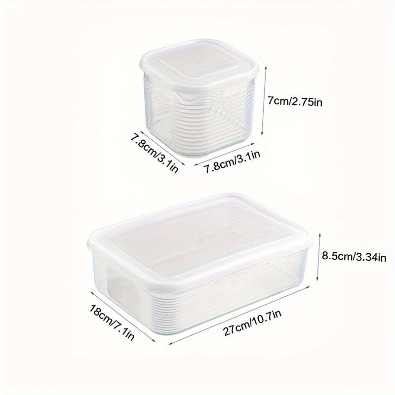 Set of 7 Leakproof Food Storage Containers with Flip-Top Lids - Freezer-Safe, Stackable, BPA-Free PP Meal Prep Boxes for Storing Soup, Meat, Grains & More - Perfect for Keeping Your Kitchen Organized