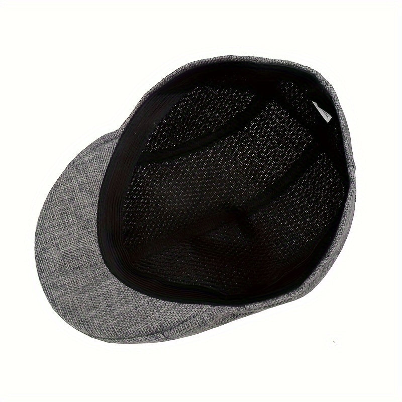 Stylish and Lightweight Cotton and Linen Beret Cap for Mature Adults, Perfect Gift Option