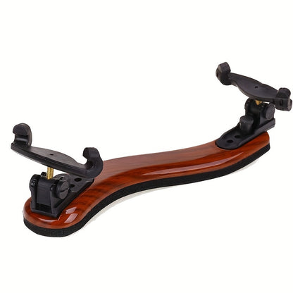 Maple wood violin shoulder rest with comfort padding - adjustable and durable for students and professionals. Can be finely adjusted.