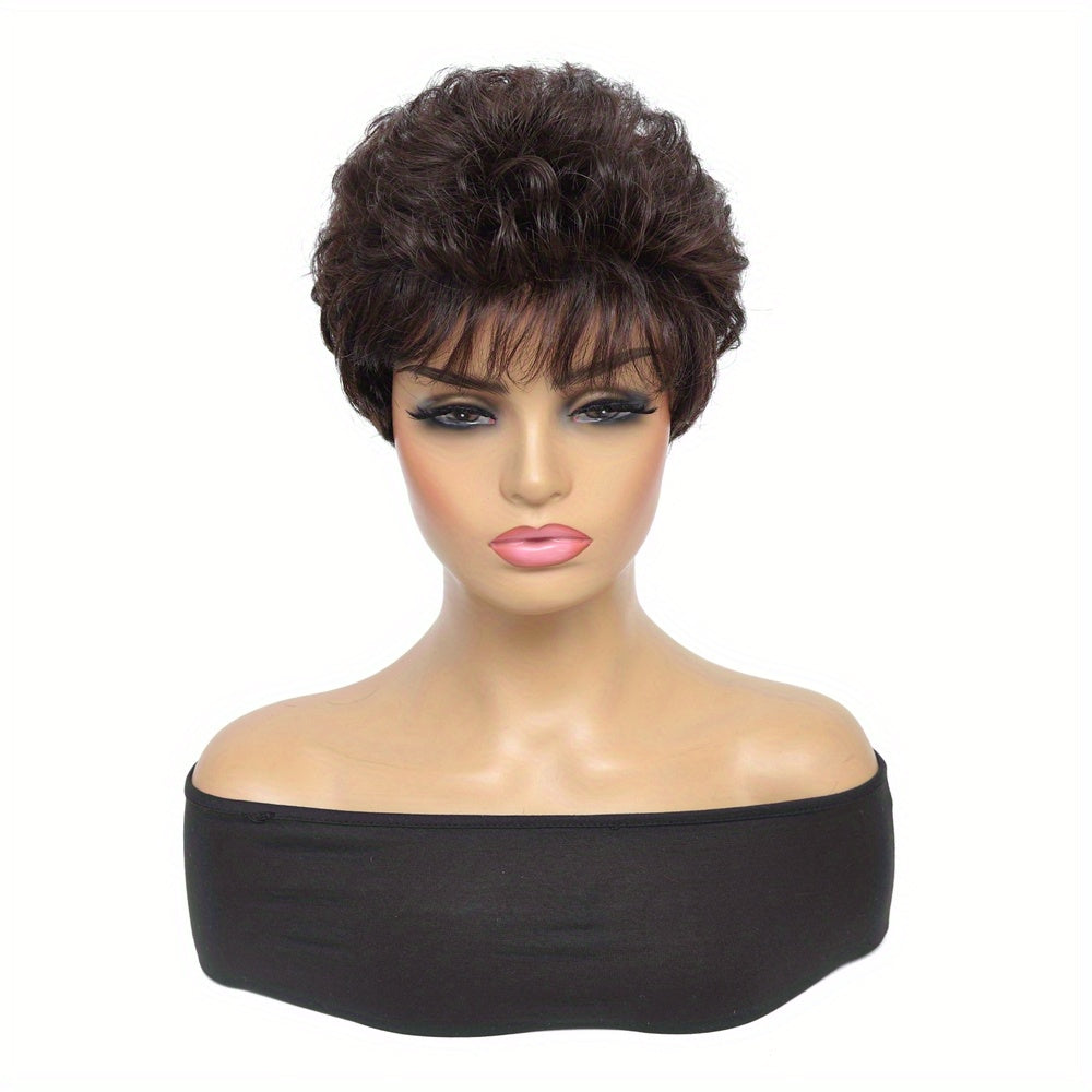 Short wigs made from real human hair in gradient colors from Europe and America.