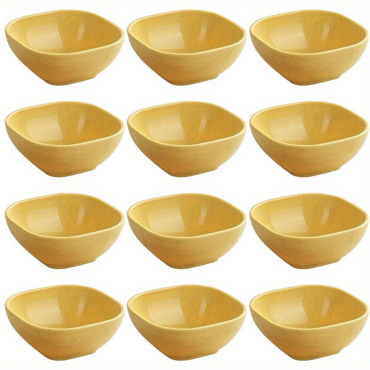 8 to 12 square sauce bowls for Korean, Chinese, and Middle Eastern styles.