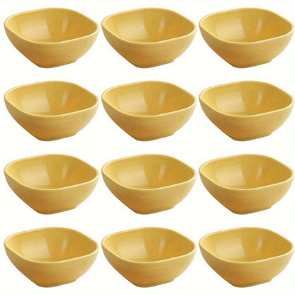 8 to 12 square sauce bowls for Korean, Chinese, and Middle Eastern styles.