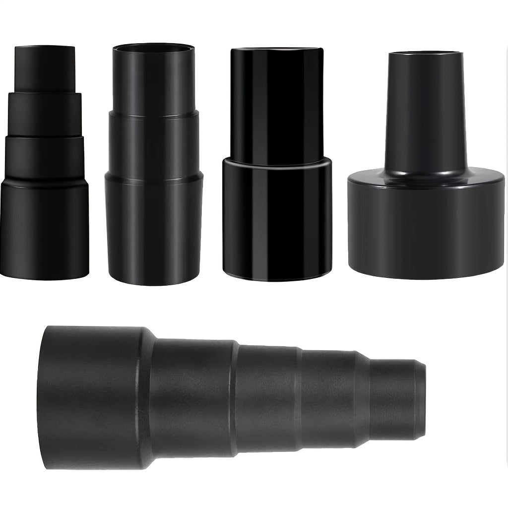 5-Piece Shop Vac Hose Adapter Set - Fits a Range of Sizes from 6.35cm to 3.81cm, 3.51cm to 4.45cm, and Beyond