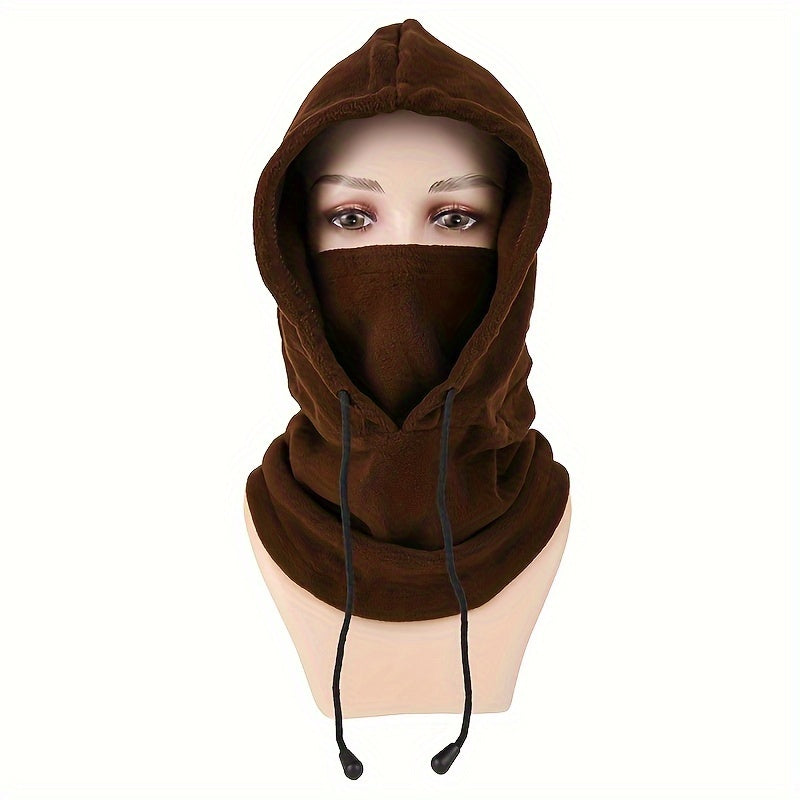 Stay warm during outdoor activities with this Polyester Balaclava Face Scarf. Perfect for cycling, skiing, or other cold weather activities, this windproof mask is crafted with woven techniques for durability. The elastic design ensures a comfortable