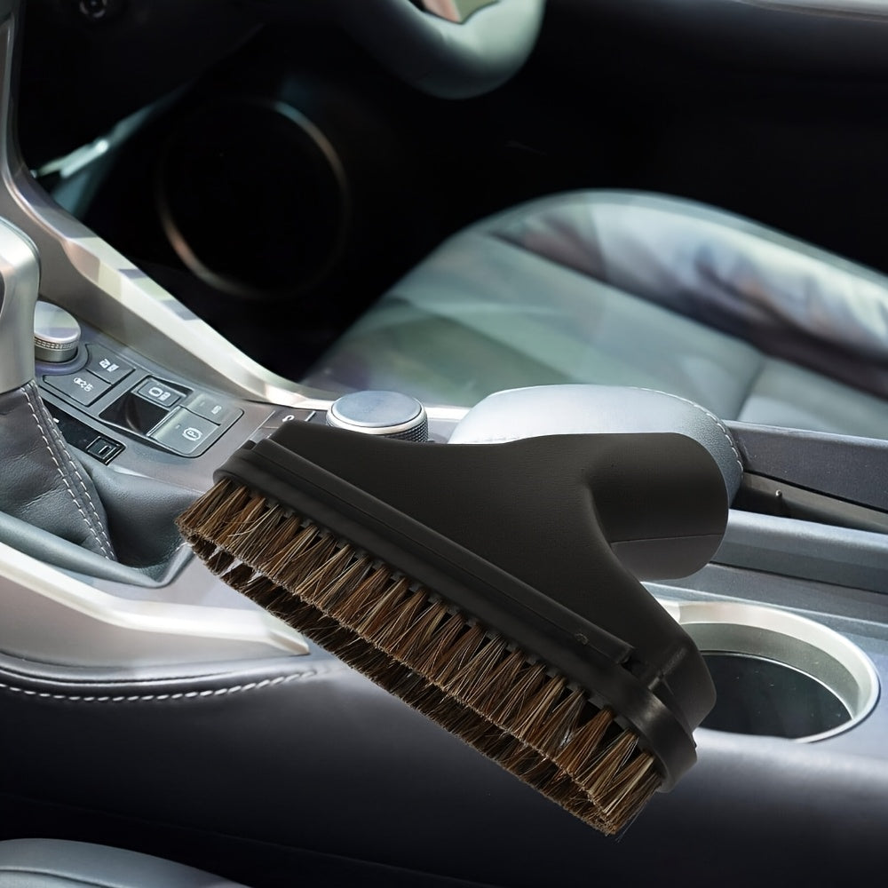 This product is a universal car vacuum cleaner dusting brush attachment with a 32mm inner diameter. Made from durable polypropylene (PP) material, this auto detailing brush is suitable for use in both homes and vehicles.