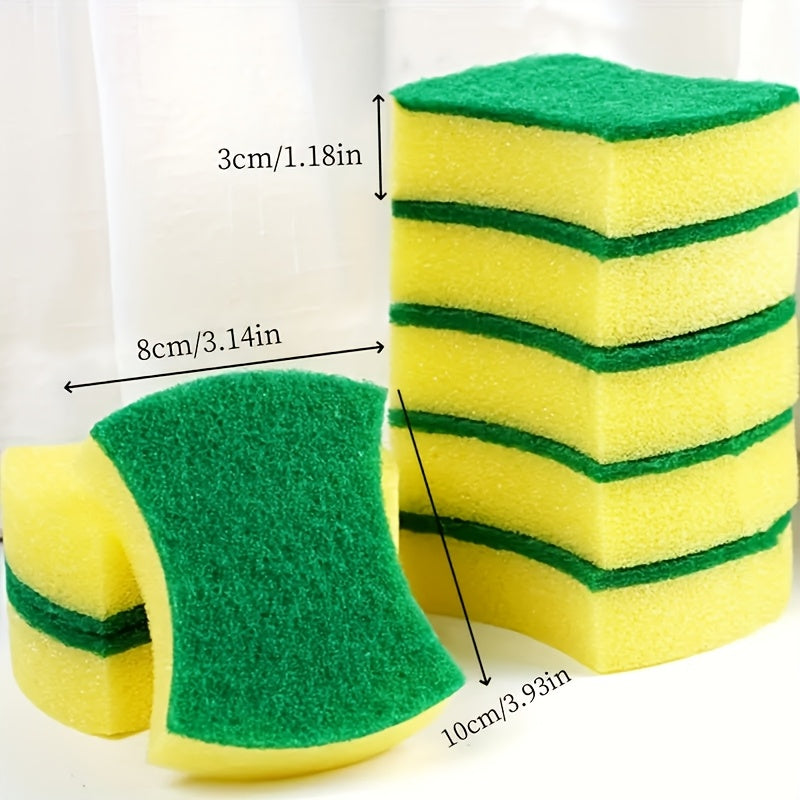 10/12/24pcs Multifunctional Cleaning Sponge Set - Double-sided Scouring Pads for Home and Kitchen Cleaning - Dishwashing Tool - Advanced, Durable, Anti-scratch, and Super Absorbent Sponge - Essential Cleaning Supplies!