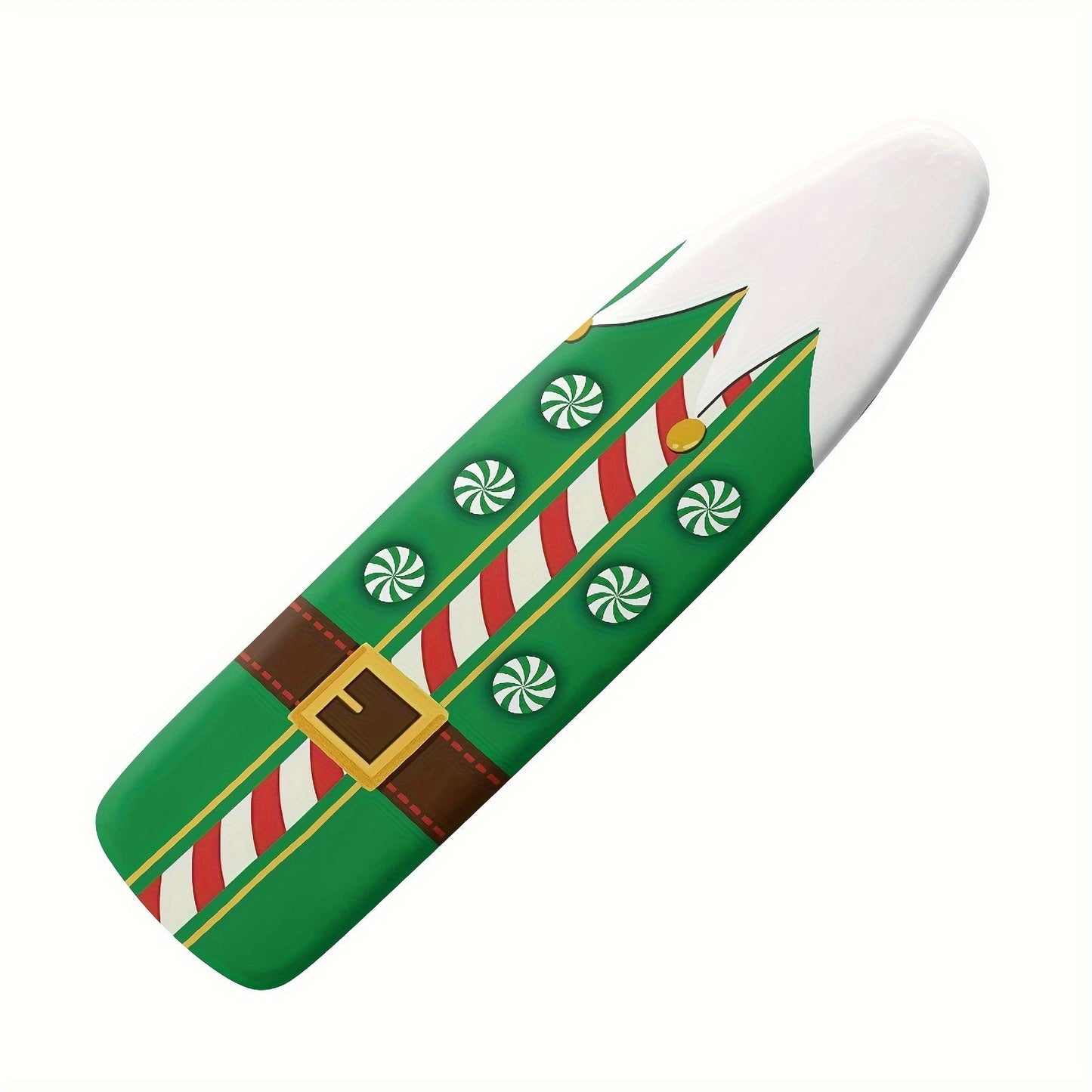 Elastic Christmas-themed ironing board cover fits most sizes and offers festive dust protection for your home decor.