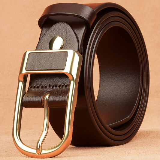 Stylish retro buckle belt for men's business casual jeans, a great gift choice.