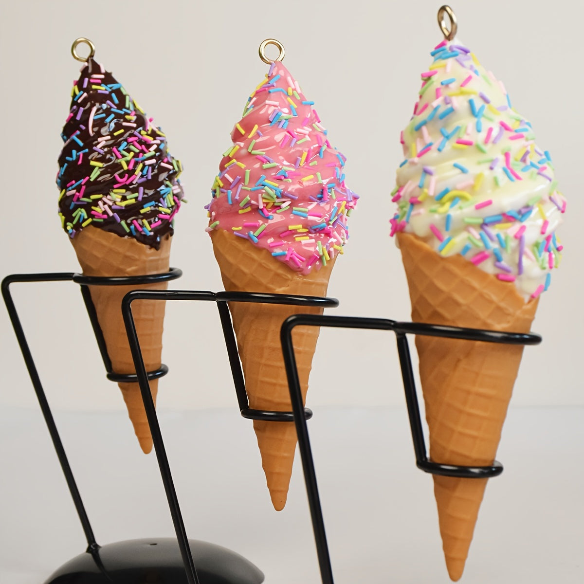 PVC Ice Cream Display Model, Great for Decor, Photography Props, and Room Decor