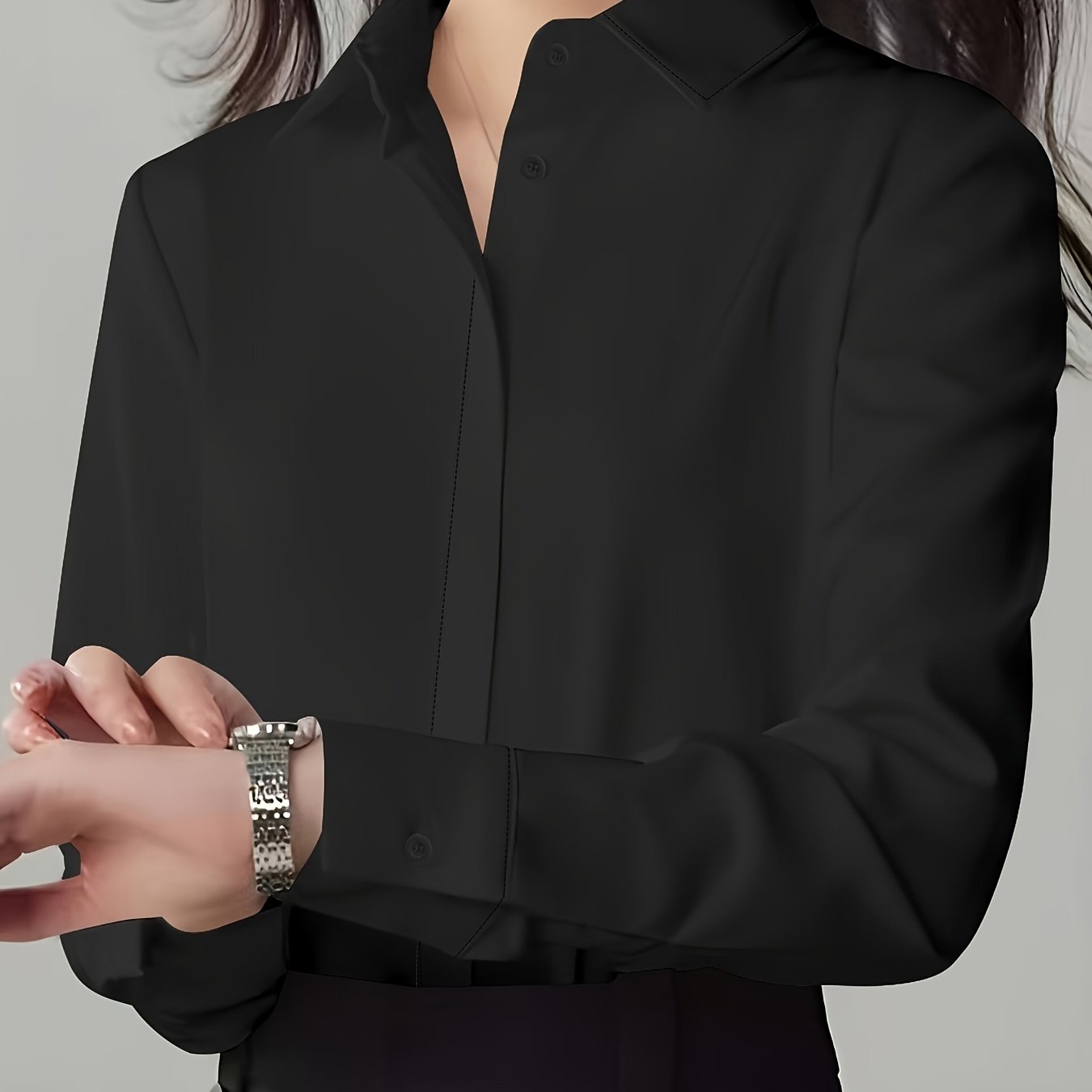 2024 French High-end Professional Women's Long Sleeve Shirt