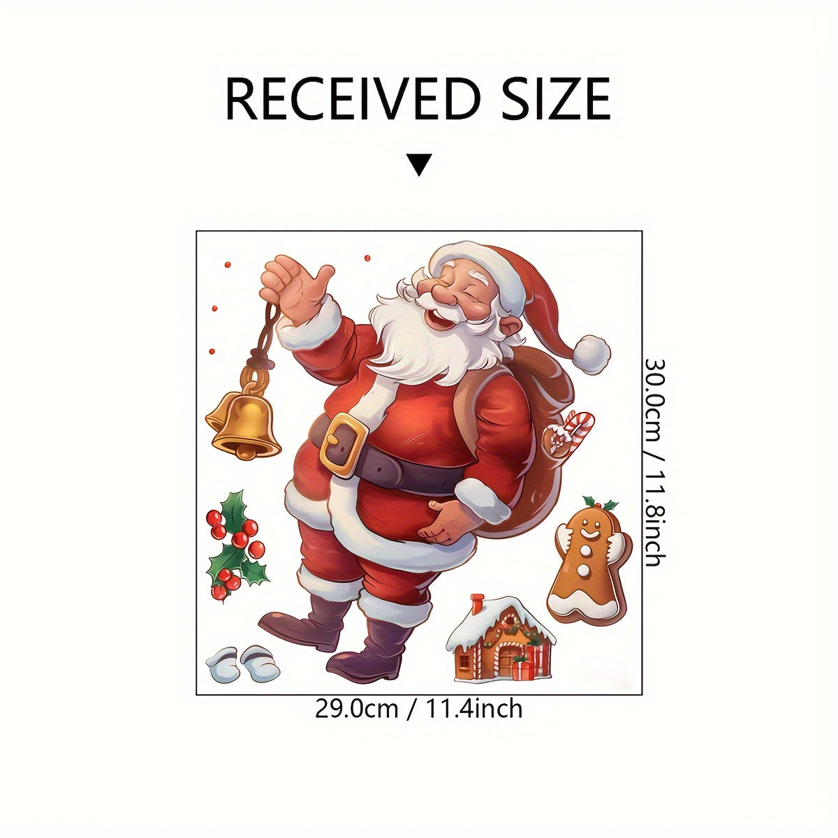 Add a festive touch to your home with this Smiling Santa Claus PVC Electrostatic Window & Toilet Decal. Perfect for Christmas decorating, this easy-to-apply and remove decal is sure to bring holiday cheer to any room.