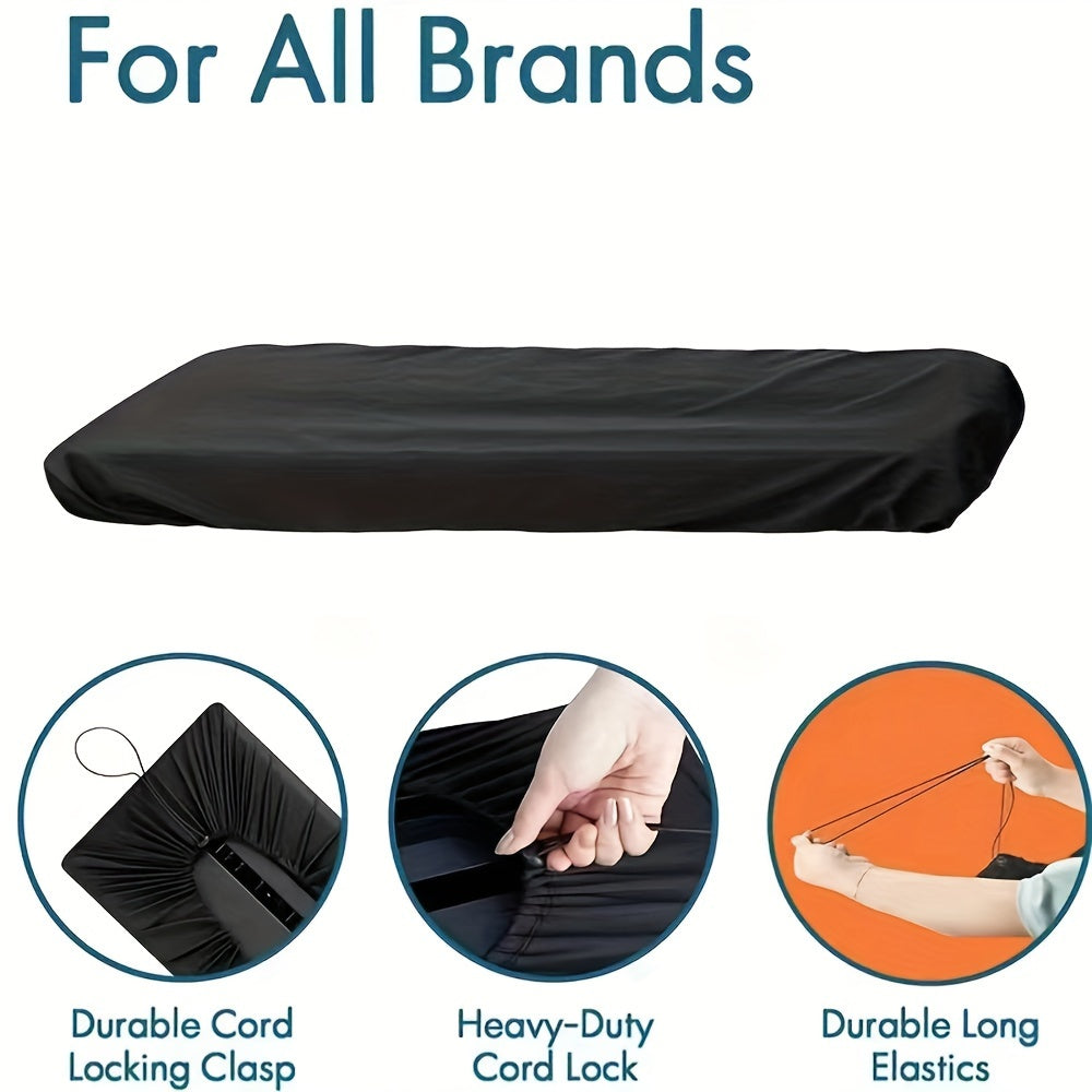 Protect your piano with our Premium Black Dust Cover for Keyboards. Designed to resist pet hair and dirt, with easy access to small parts. Perfect for home or studio use, this cover is a must-have piano accessory.