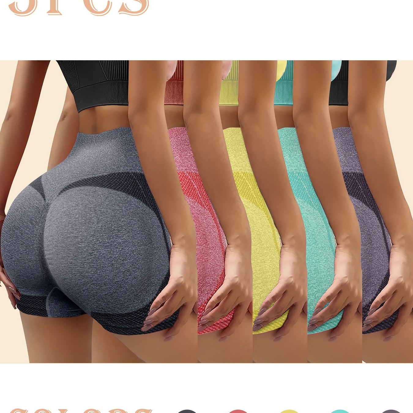 5 High-Waist Seamless Shaping Shorts for Women - Tummy Control, Leg Slimming and Comfortable Fit for Sports and Casual Wear