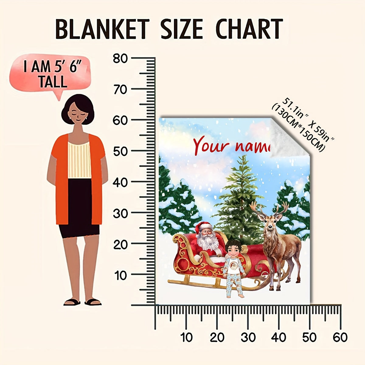 Warm and Cozy Polyester Flannel Fleece Throw Blanket with Customizable Christmas Style. This Multifunctional Decorative Blanket is perfect for all seasons with a Contemporary Style, Digital Print, Knitted design, and Polyester Lining. Available in Mixed