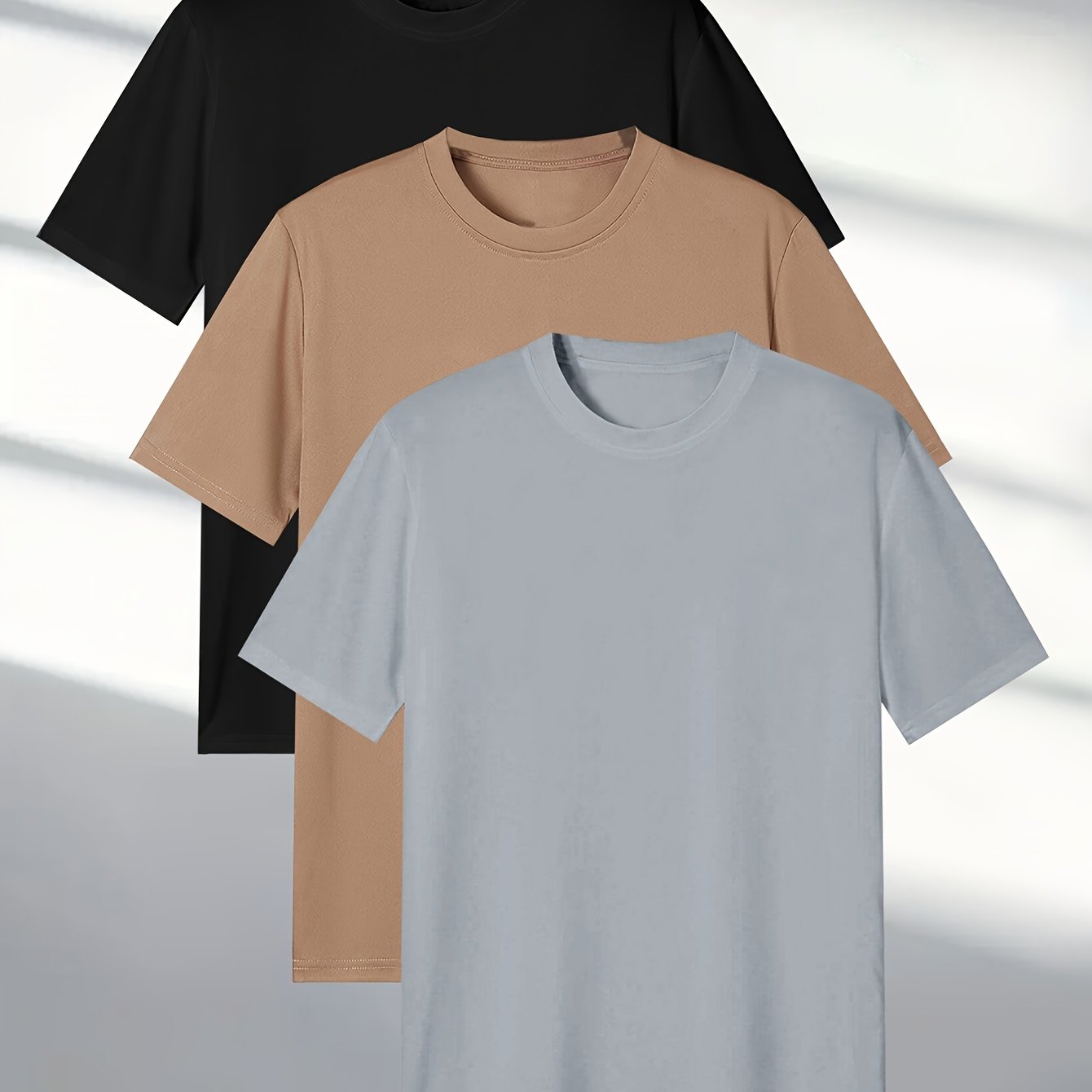 Men's 3-piece Short Sleeve T-Shirt Set 424