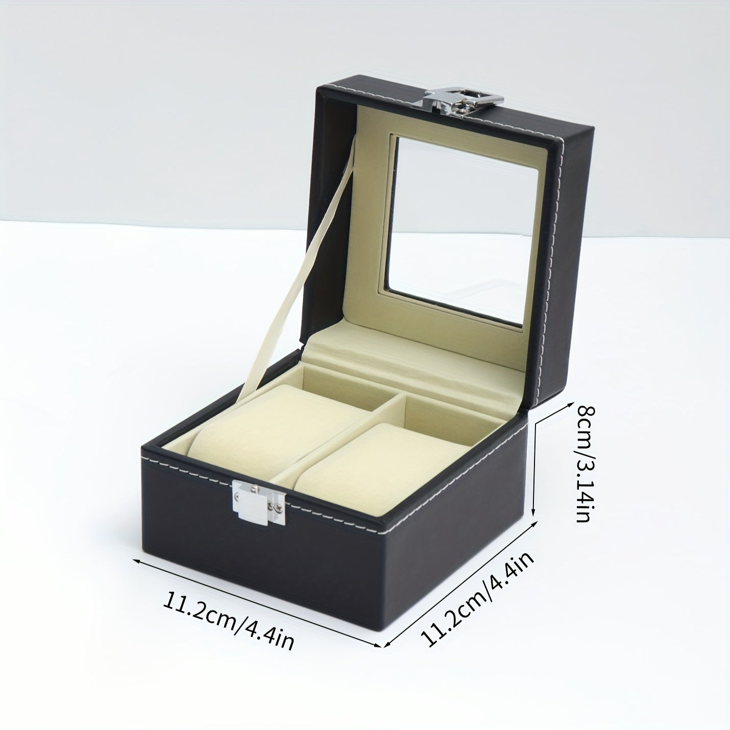 1 piece of PU Leather Watch Storage Box available in 2, 6, 10, or 12-digit options. Perfect for displaying wrist watches and makes an ideal gift choice.