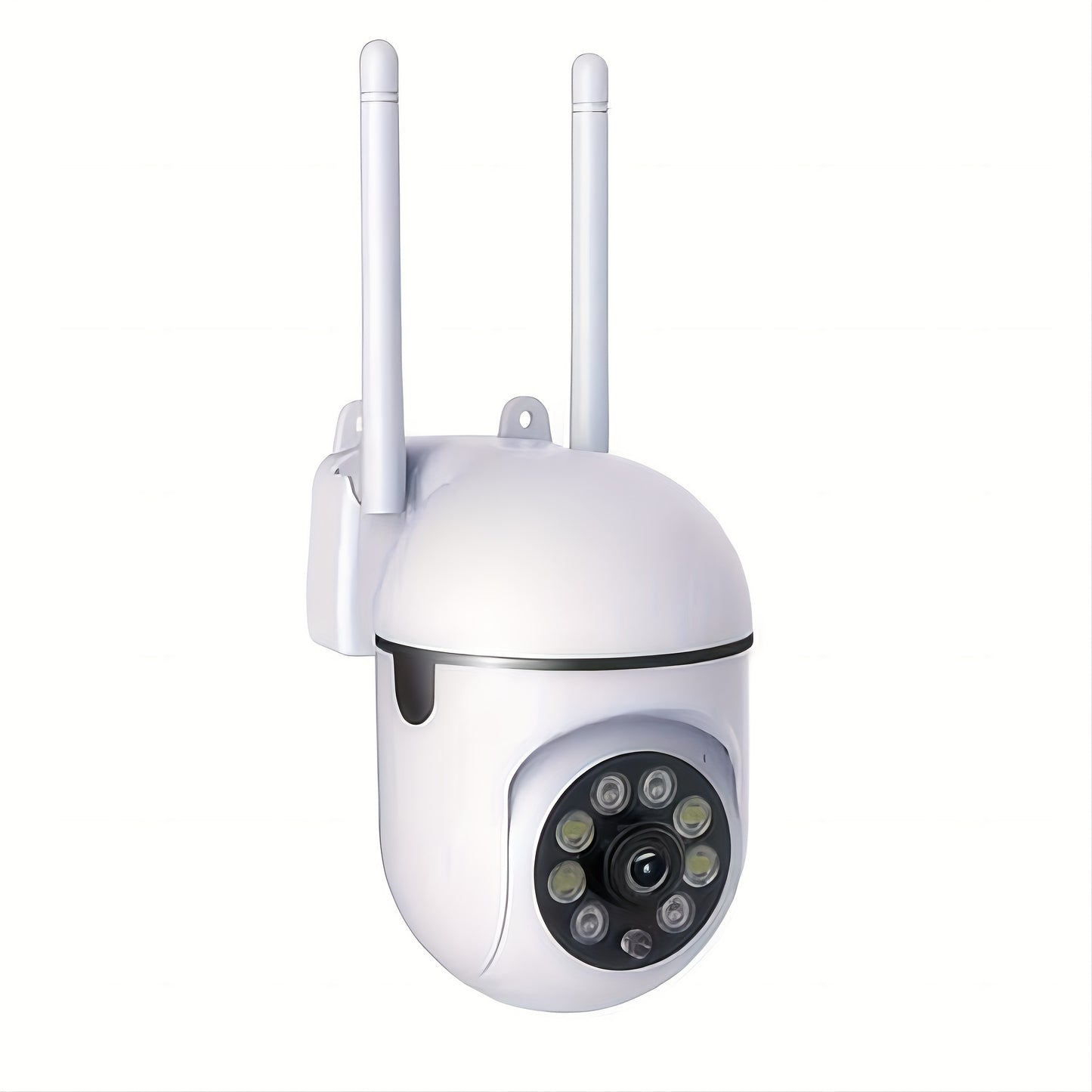 4 wall-mounted HD WiFi security cameras with night vision, app control, audio and motion alerts, USB powered, 360° pan/90° tilt, two-way audio, AI detection for indoor home safety. Wireless.