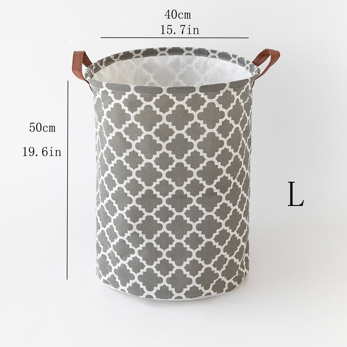 Retro-style fabric laundry hamper with lid, waterproof and multifunctional. Perfect for clothes and sundries organization in your home.