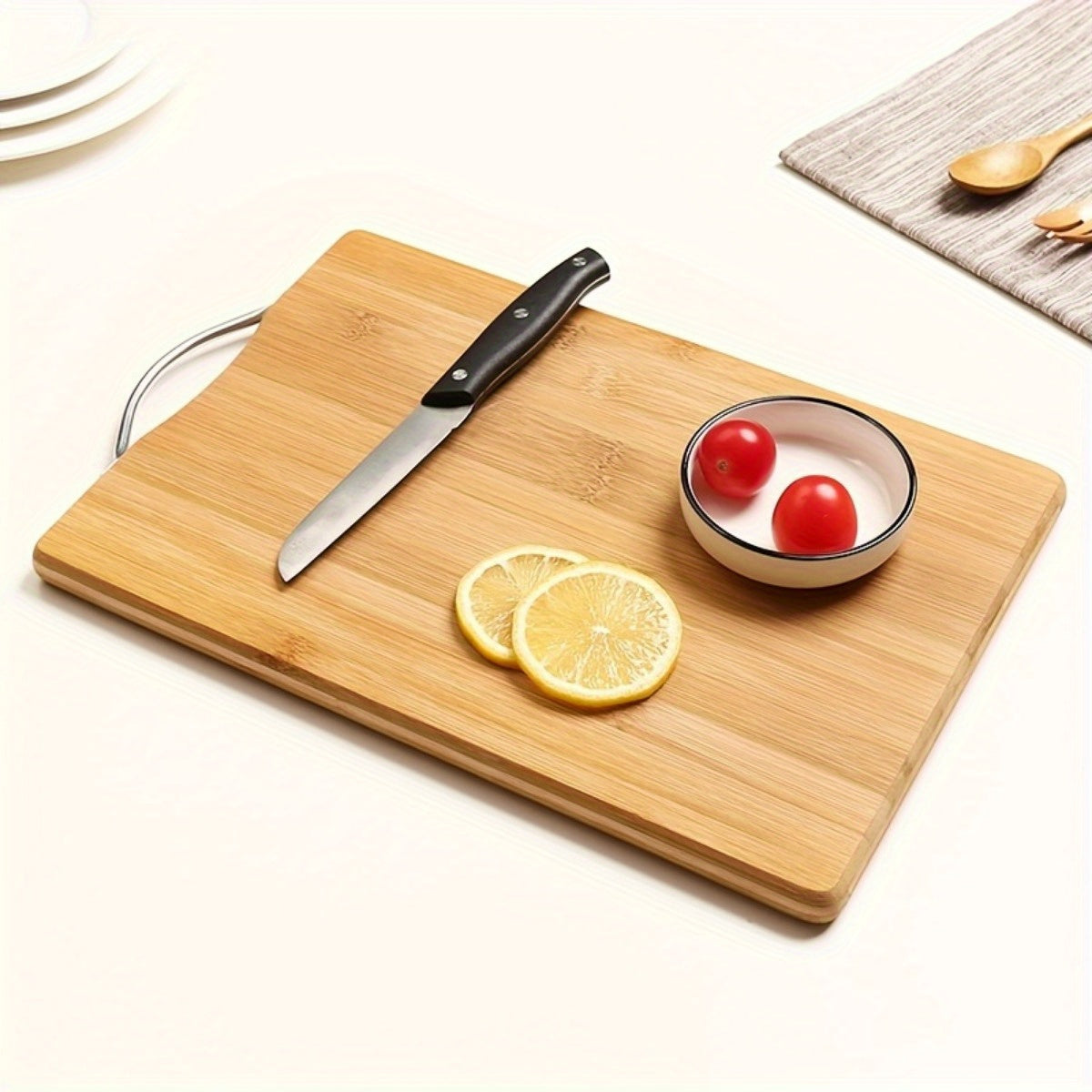 Premium Bamboo Cutting Board - Sturdy, Safe for Food Prep Must-Have in Various Sizes | Perfect for Home & Professional Kitchens