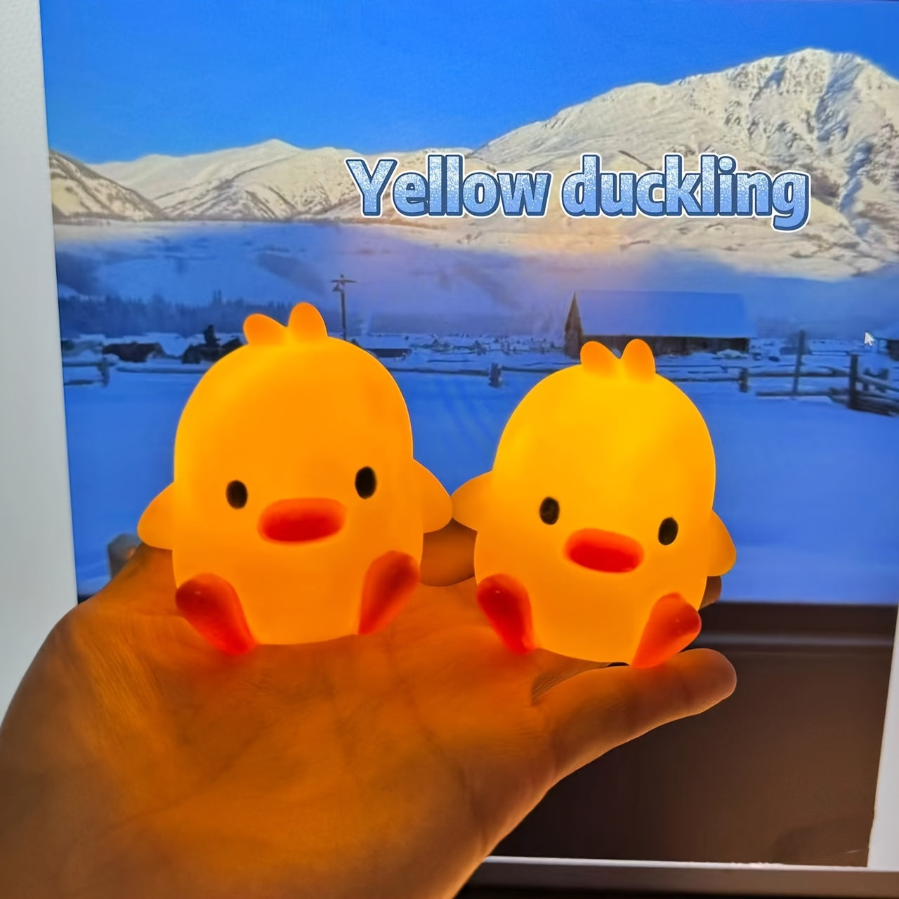 Yellow Duck LED Lamp, perfect for school, festivals, and gifting. Soft light, battery operated. Suitable for bedrooms, studies, and offices. Ideal Valentine's or birthday gift.