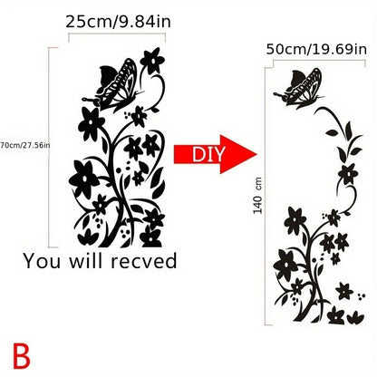 Стильный декаль с бабочкой - Премиум декор-стикер - Отличный подарок на Рождество