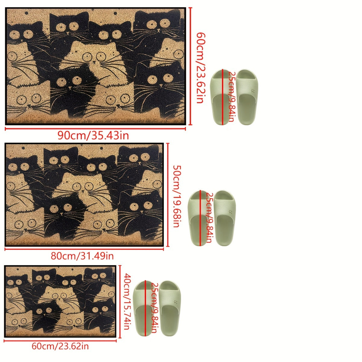 Прочный коврик для входа с изображением мультяшного кота на все времена года - нескользящий, легко чистящийся коврик для каждой комнаты в вашем доме - устойчивый к выцветанию входной ковер из полиэстера с коротким ворсом