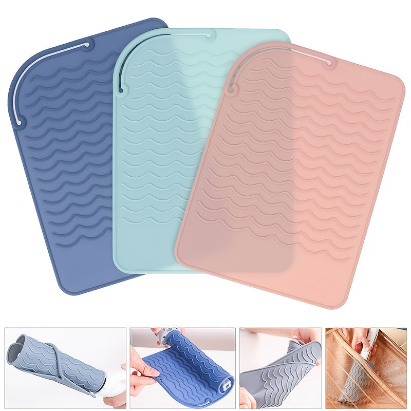 Heat-Resistant Silicone Mat for Hot Styling Tools - Durable and Reusable - Non-Slip Protective Pad - No Electricity Required - Ideal for Hair Straighteners, Flat Irons, and Curling Irons