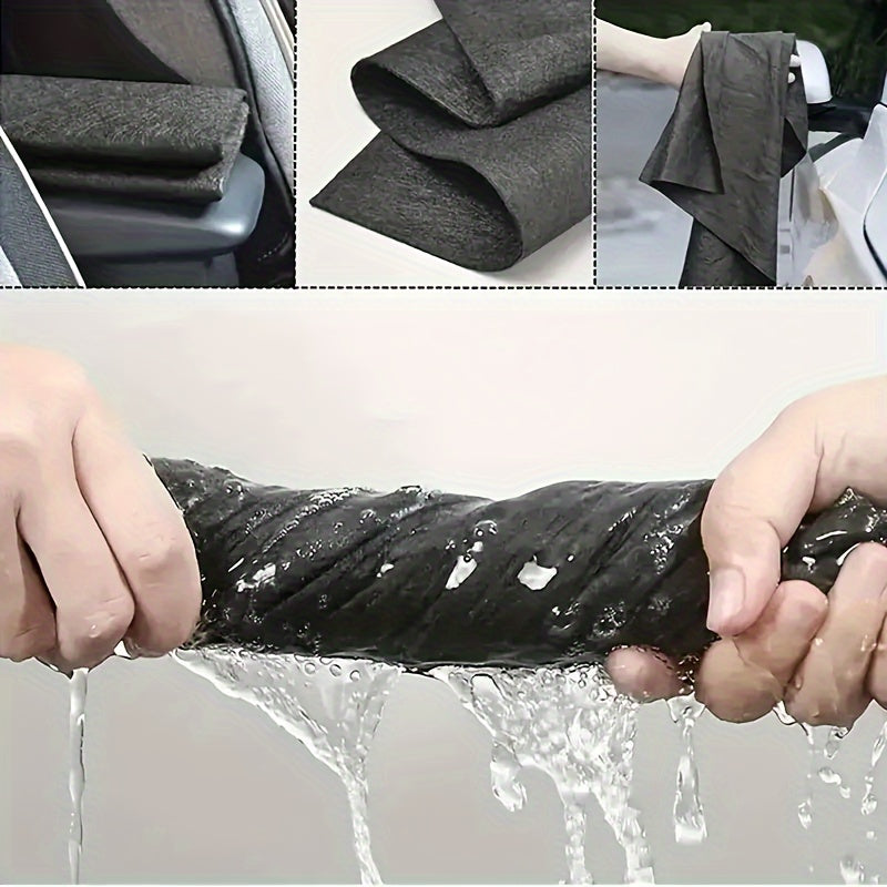 Magic microfiber cleaning cloths - set of 3. Perfect for sparkling, streak-free surfaces on glass, cars, furniture, and appliances. lint-free and effective.