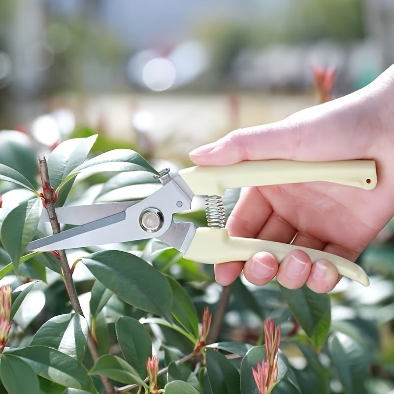 Stainless Steel Garden Scissors - Ideal for Pruning, Grooming, and Trimming Plants