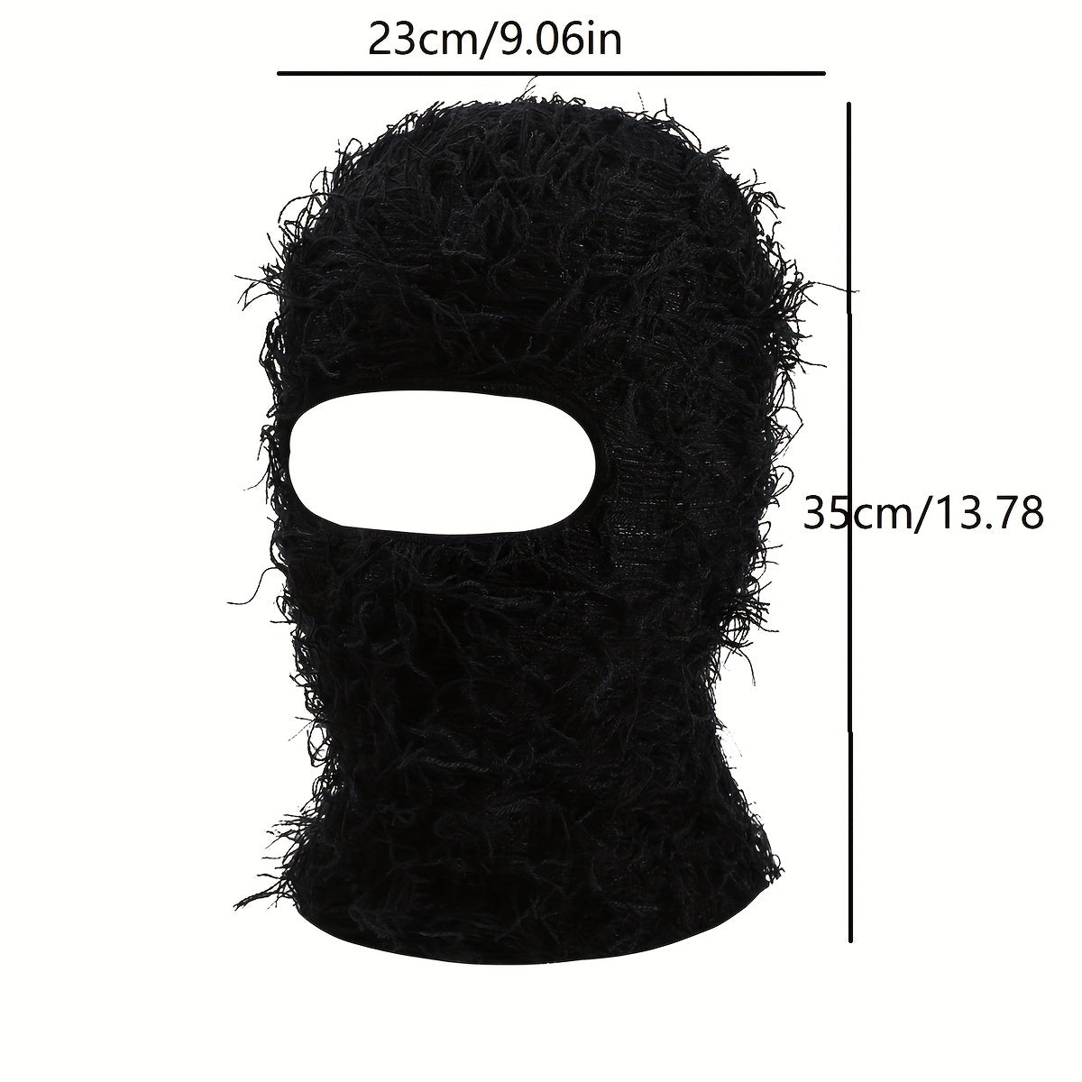 Trendy Tassel Ski Mask for Women & Men, Warm Knit Balaclava with Hip Hop Style, Elastic and Windproof