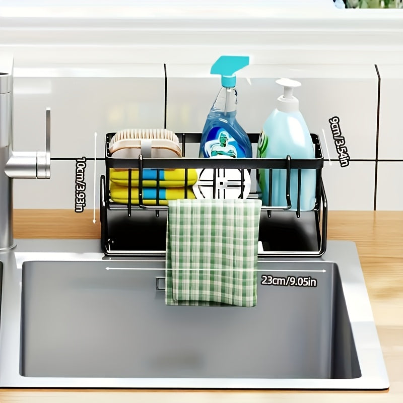 Kitchen Sink Organizer - Space-Saving Design, Made of Strong Polypropylene Material, Versatile with Drainage Holes, Simple to Install for Home Organization