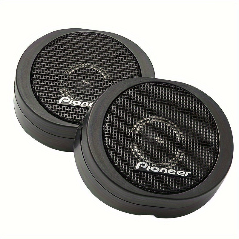 Pioneer TS-S20 Dome Tweeters with 200W High-Power, Durable Steel Construction, Matte Finish, Mounting Accessories Included, 1 Pair, Black, Audio System Enhancement - Bold Logo Branding