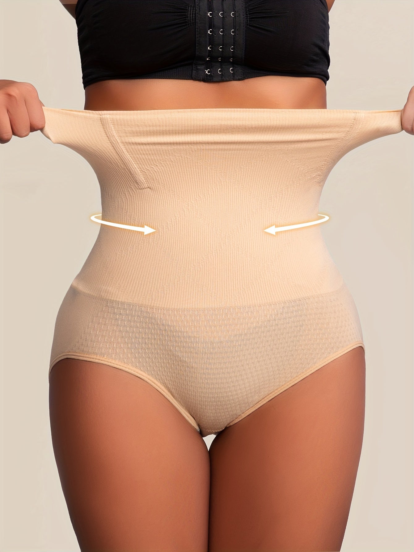 High waist shaping panties for women, for flat belly control and butt lifting.