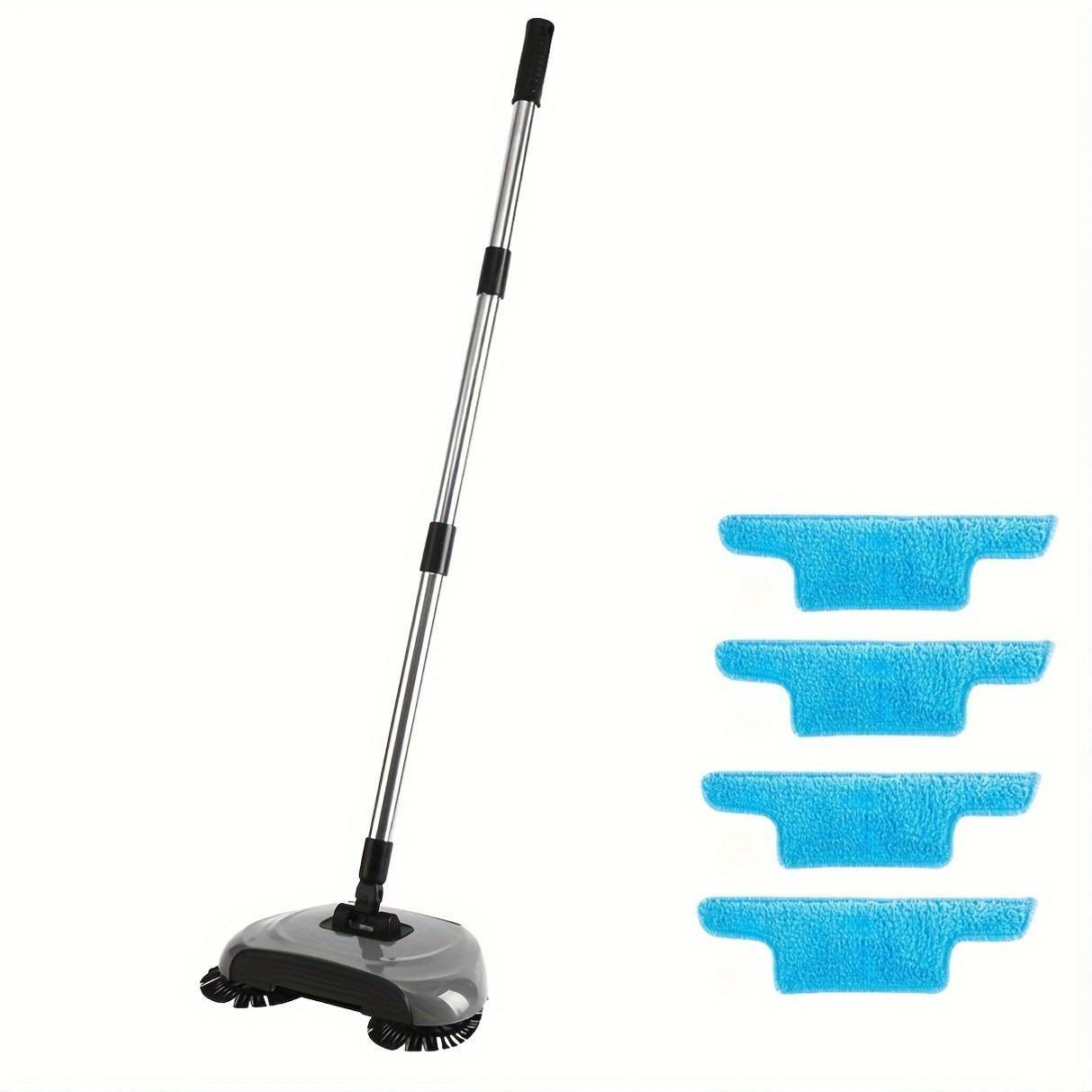 Multi-functional Hand Push Sweeper, Mop, and Dustpan Set - Effortless Cleaning for Various Hard Floor Surfaces, Perfect for Kitchen, Bedroom, and Living Room - Must-Have Cleaning Tool for Every Home