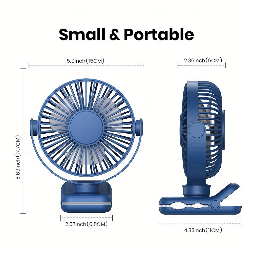 Get your hands on the TOPK K62B Portable USB Clip On Desk Fan, featuring a brushless motor for whisper-quiet and powerful airflow. The strong clamp ensures secure attachment, while the stylish design and high-quality construction make it the perfect mini