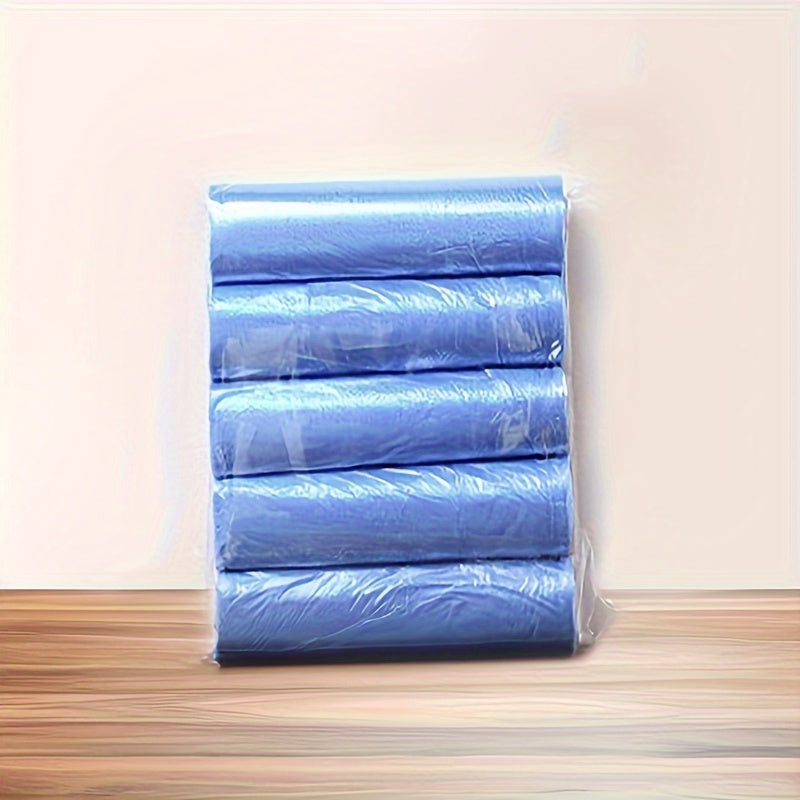 75 pieces of disposable garbage bags in 5 rolls, designed for easy use at home, kitchen, office or restaurant. Ideal for roll-on flat diaper disposal.