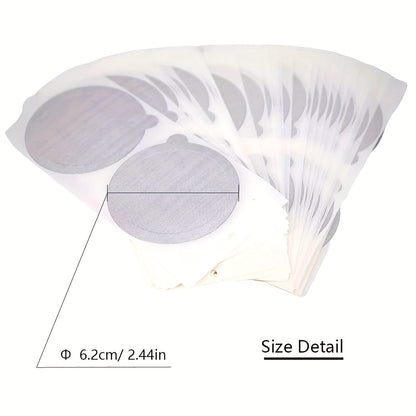 Aluminiy Folga Qopqog'i 1 Paketda: 3.7sm, 4.5sm, 5.35sm, 5.9sm va 6.2sm O'lchamlari - Turli Kofe Kapsul O'lchamlari uchun Qayta Ishlatiladigan Kofe Pod Qopqog'lari