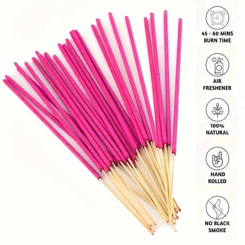 30-Pack Scented Incense Sticks for Meditation, Aromatherapy, and Home Purification. Bamboo sticks, no feathers, ideal gift for holidays.