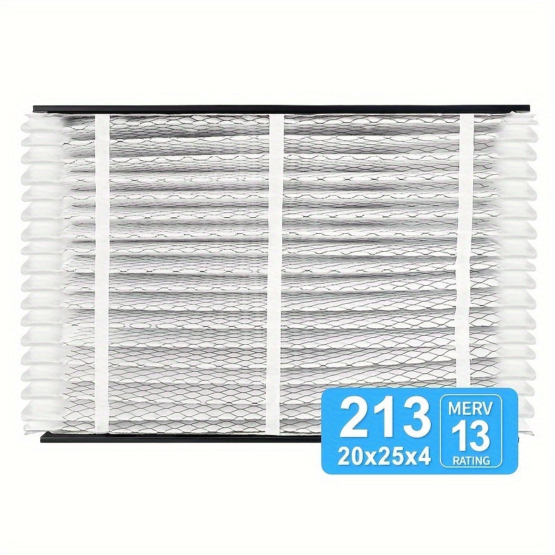 Upgrade your air purifier with the AprilAire Compatible Air Filter 213. This MERV-13 filter measures 50.8x63.5x10.16 cm and comes with Upgrade Kit 1213 included. It fits models 1210, 1620, 2120, 2200, 2210, 2216, 3210, 4200, and Space-Gard 2200. This