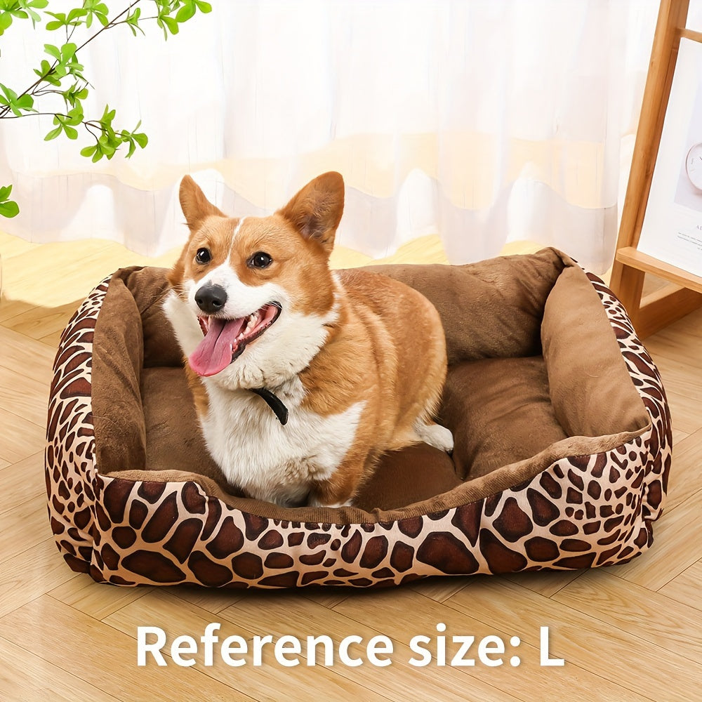 Cozy pet bed sofa for large and medium dogs, providing soft cushion for naps and restful sleep.