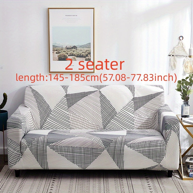 1 Printed Sofa Cover with 1 Free Cushion Cover