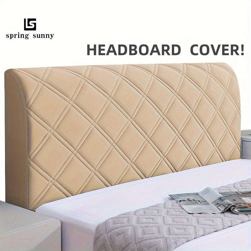 Protect your headboard with this luxurious Quilted Headboard Cover. Made with soft and comfortable short plush fabric, this cover is thicken and dustproof, providing excellent protection for your full size bed. The machine washable cover features