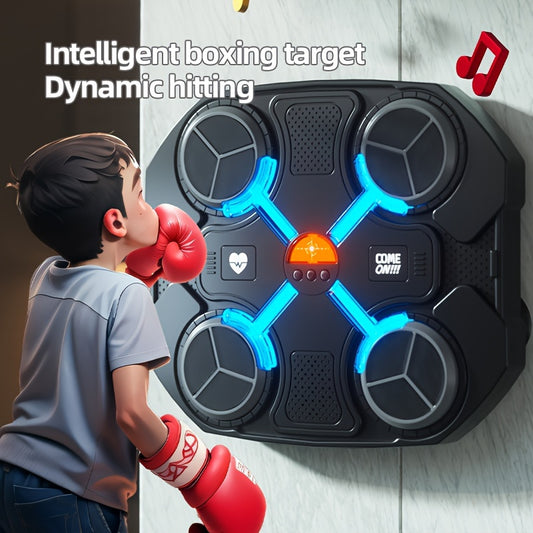 Youth boxing target for improving reaction, speed, and rhythm - ideal for boys and girls - in black.