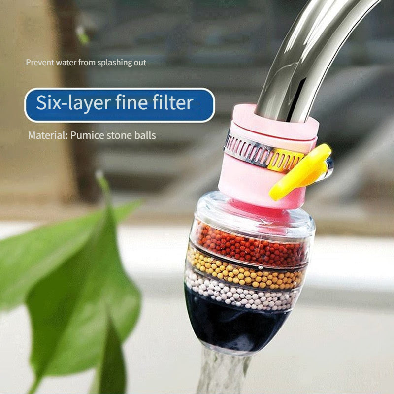 Upgrade your water purifier with the Fit Magic model, featuring a splash-proof, extended filter tip. This innovative design requires no electricity and is made from durable plastic for long-lasting use. Easily clean and filter tap water with this