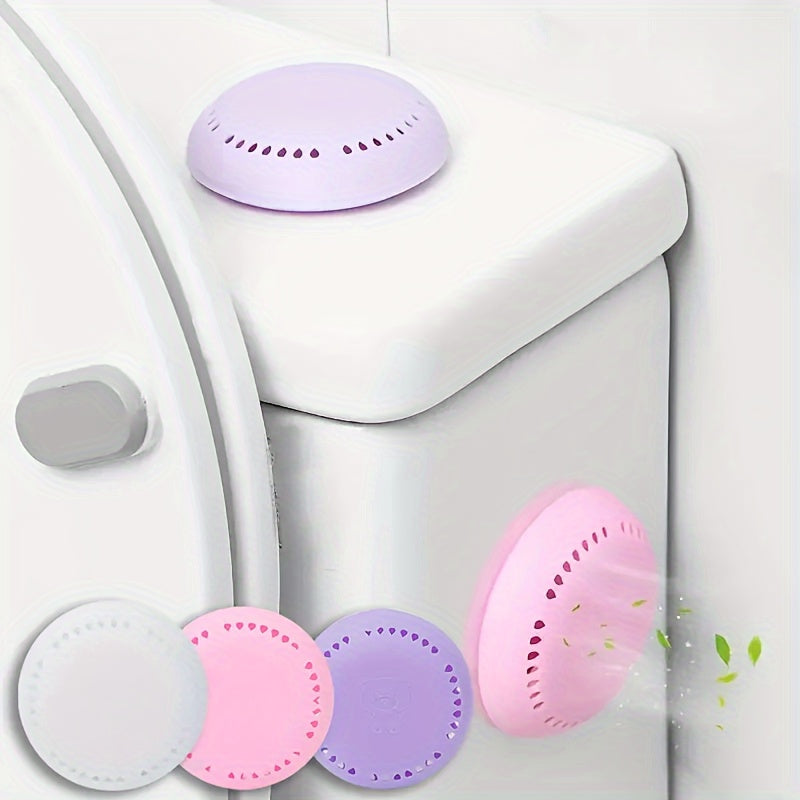 Six fragrance tablets and one box of long-lasting aromatherapy air freshener for use in various settings such as home, car, bathroom, bedroom, wardrobe, and toilet; suitable for ceramic surfaces, self-adhesive, and one-time use.