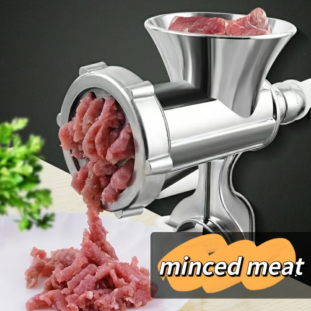 Manual Aluminum Sausage Stuffer - Durable Hand Crank Meat Wringer for Homemade Sausage, Cured Meat, and Spice Grinding. Multifunctional Tool for Food Grade Meat Grinding and Filling.