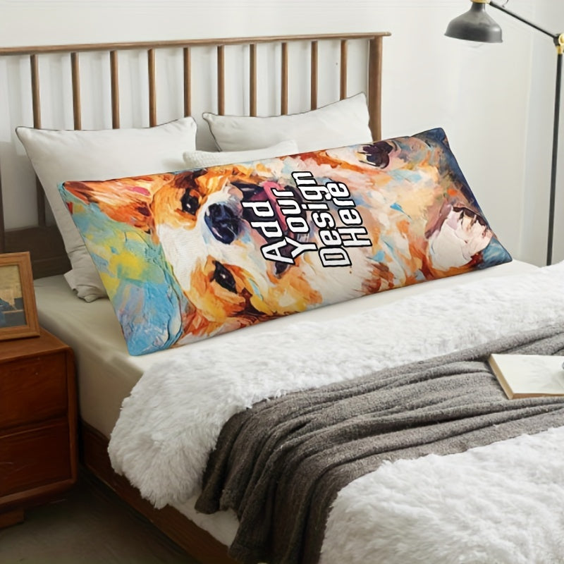 Get a custom, personalized photo body pillowcase made with long plush fabric for a cozy embrace. This double-sided printed pillow cover is perfect for Valentine's Day, Christmas, Thanksgiving, or anniversary gifts. Designed to fit adults ages 14 and up