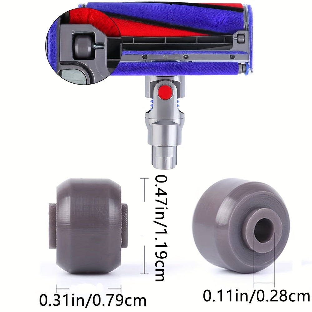 Long-lasting Wheel Soleplate for Dyson V6-V11 Soft Roller Cleaner Head - Safeguards Floors, Works with 20W & 30W Models