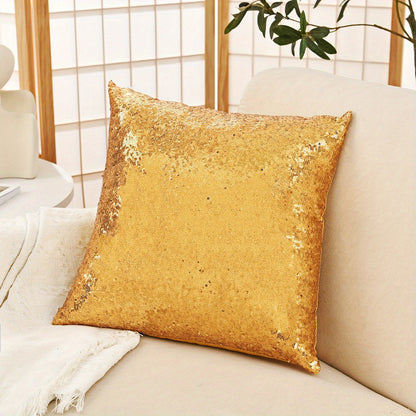 1 sequin throw pillow cover for living room or bedroom, pillow insert not included