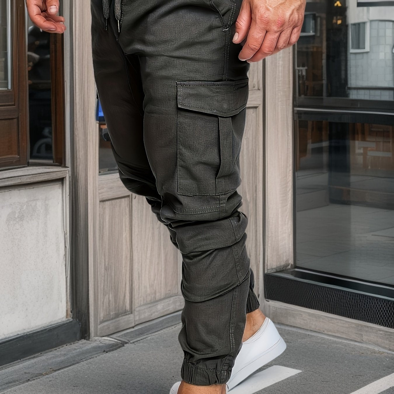 Men's casual sports cotton cargo pants for cross-border travel.